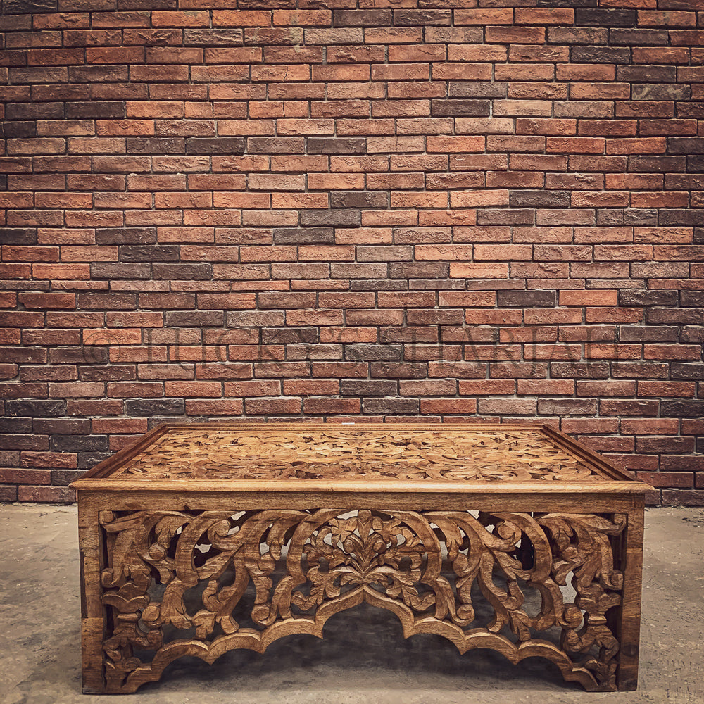 Heavy Carved Coffee table | Lucky Furniture & Handicrafts.