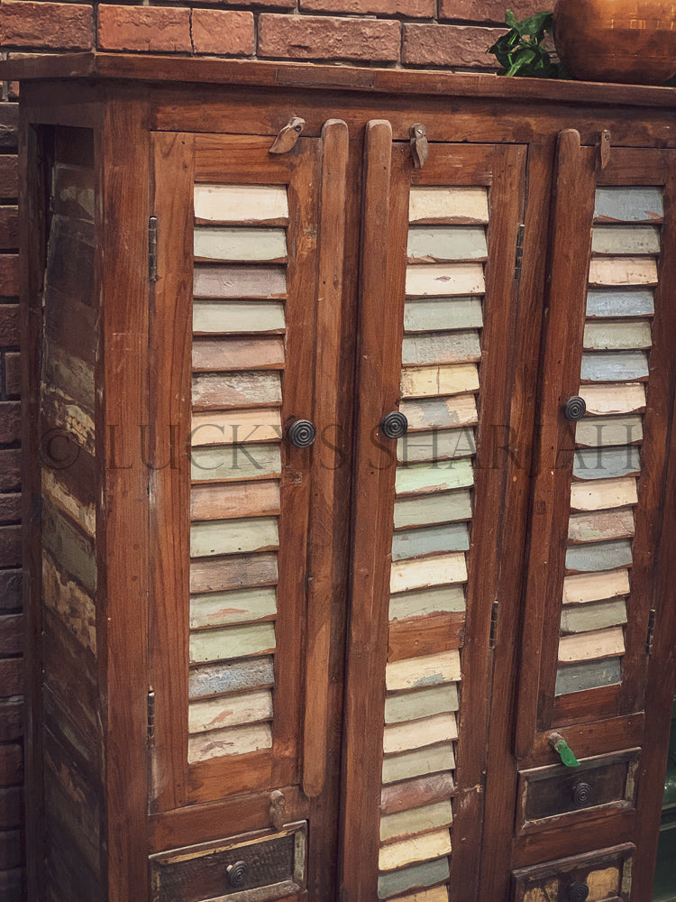 Shutter Design Cabinet with drawers | Lucky Furniture & Handicrafts.