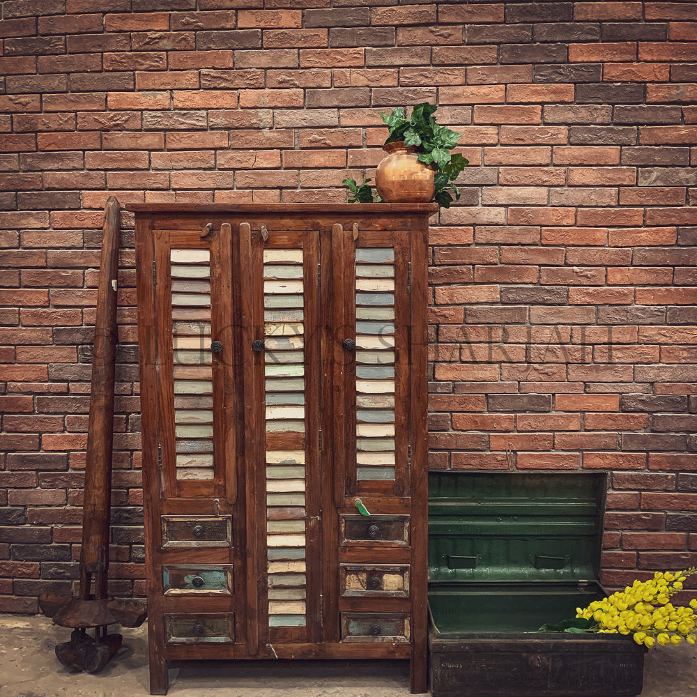 Shutter Design Cabinet with drawers | Lucky Furniture & Handicrafts.