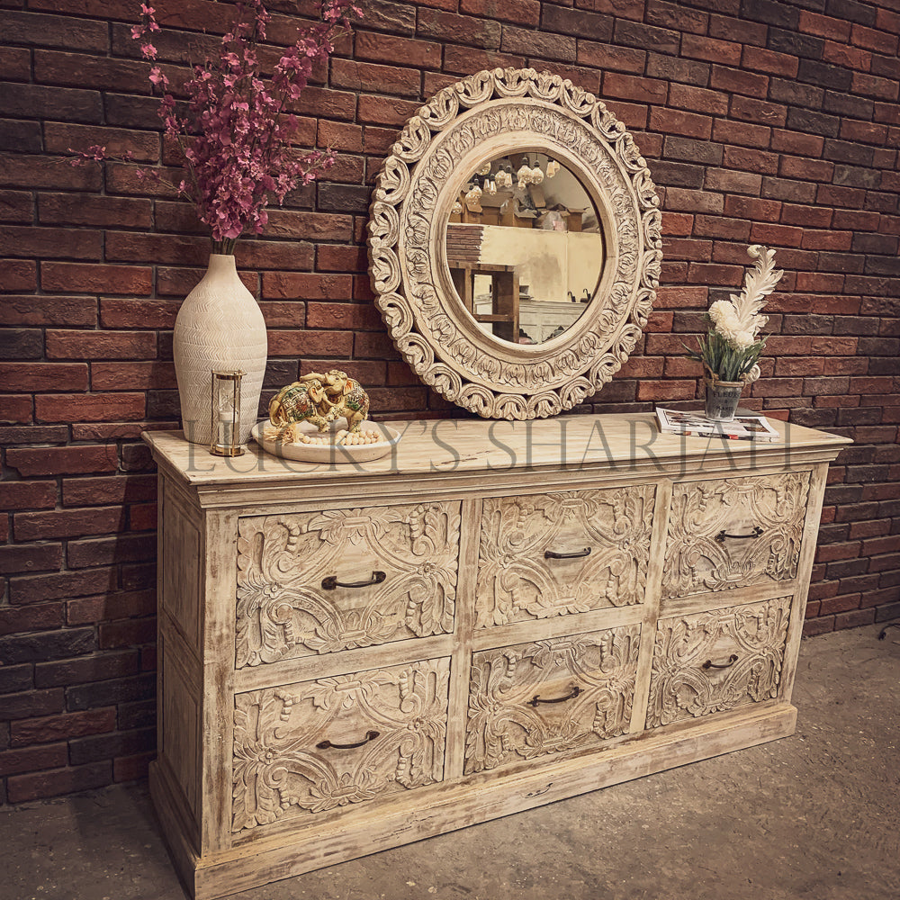 Imperial Carved Drawchest | Lucky Furniture & Handicrafts.