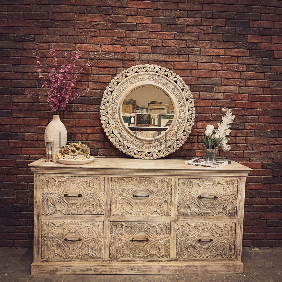 Imperial Carved Drawchest | Lucky Furniture & Handicrafts.