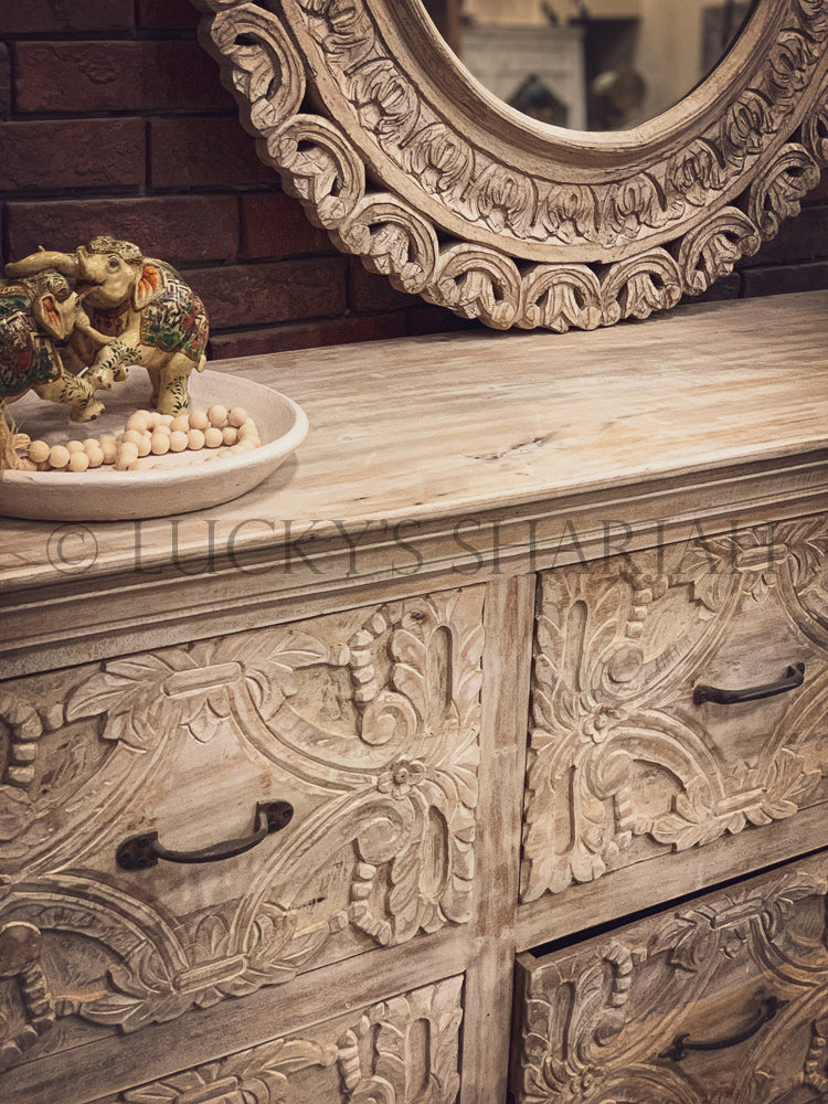 Imperial Carved Drawchest | Lucky Furniture & Handicrafts.