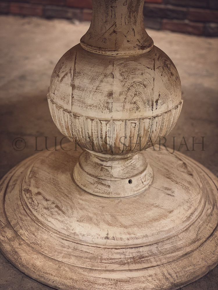 Heavy Base Round sandblasted table | Lucky Furniture & Handicrafts.