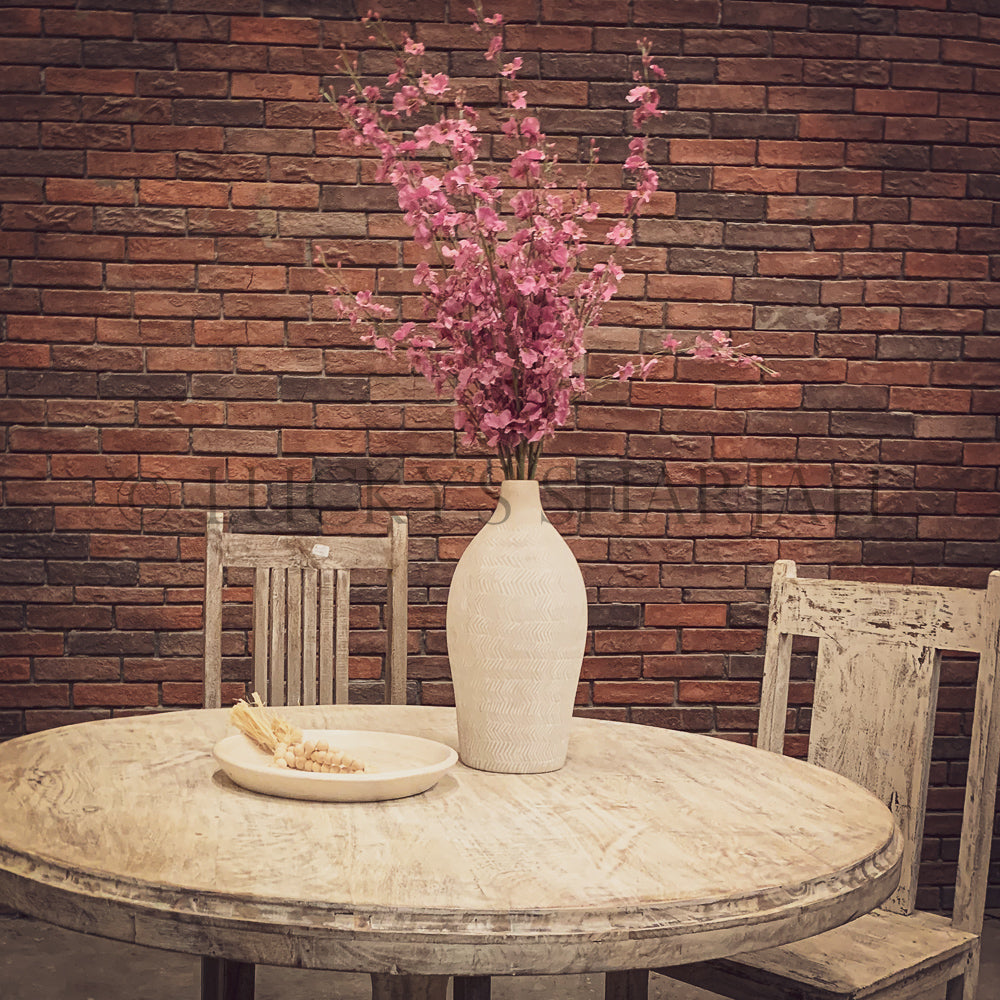 Heavy Base Round sandblasted table | Lucky Furniture & Handicrafts.