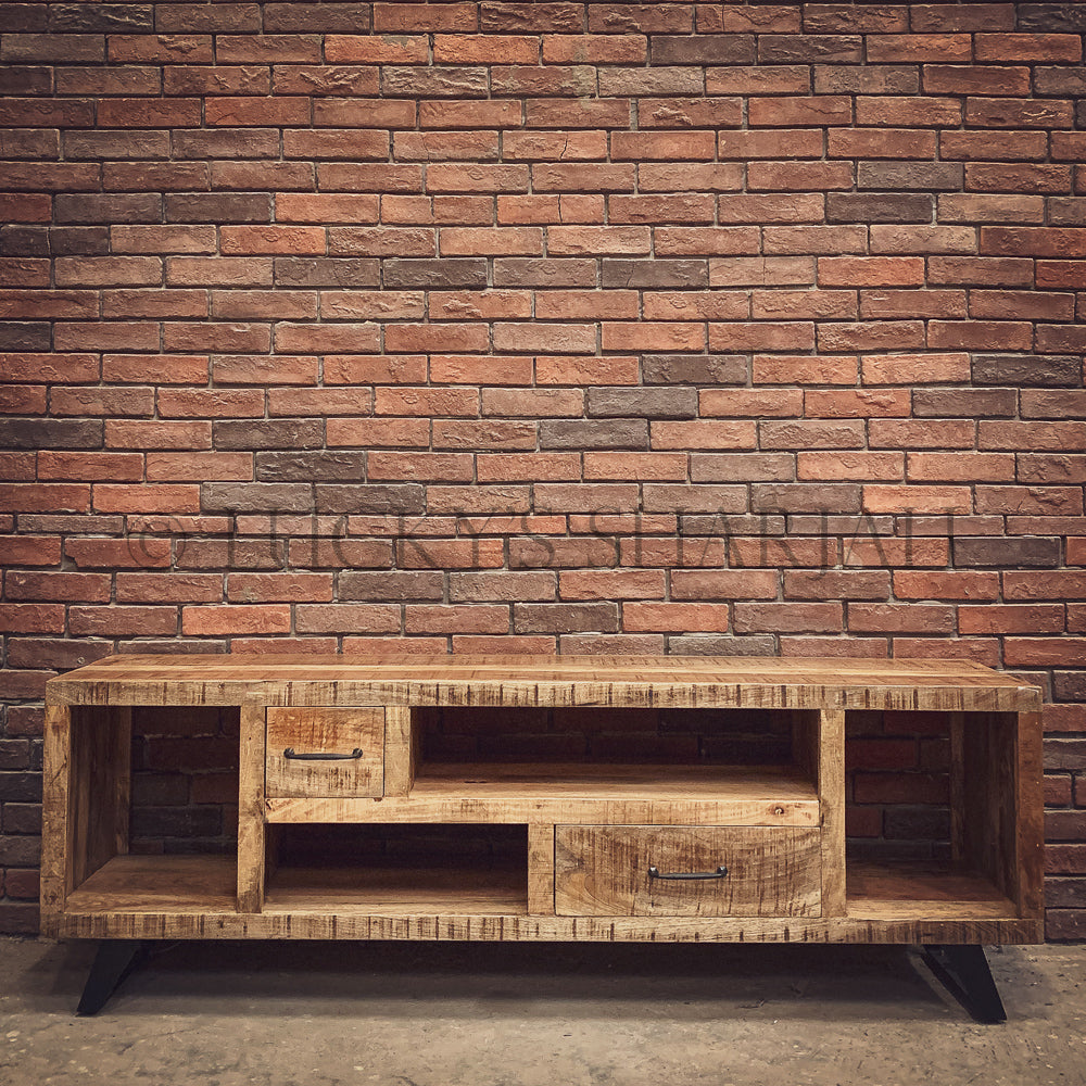 Staggered Sectional full wood tv stand | Lucky Furniture & Handicrafts.