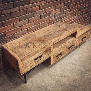 Levels Tv Stand Mango wood | Lucky Furniture & Handicrafts.