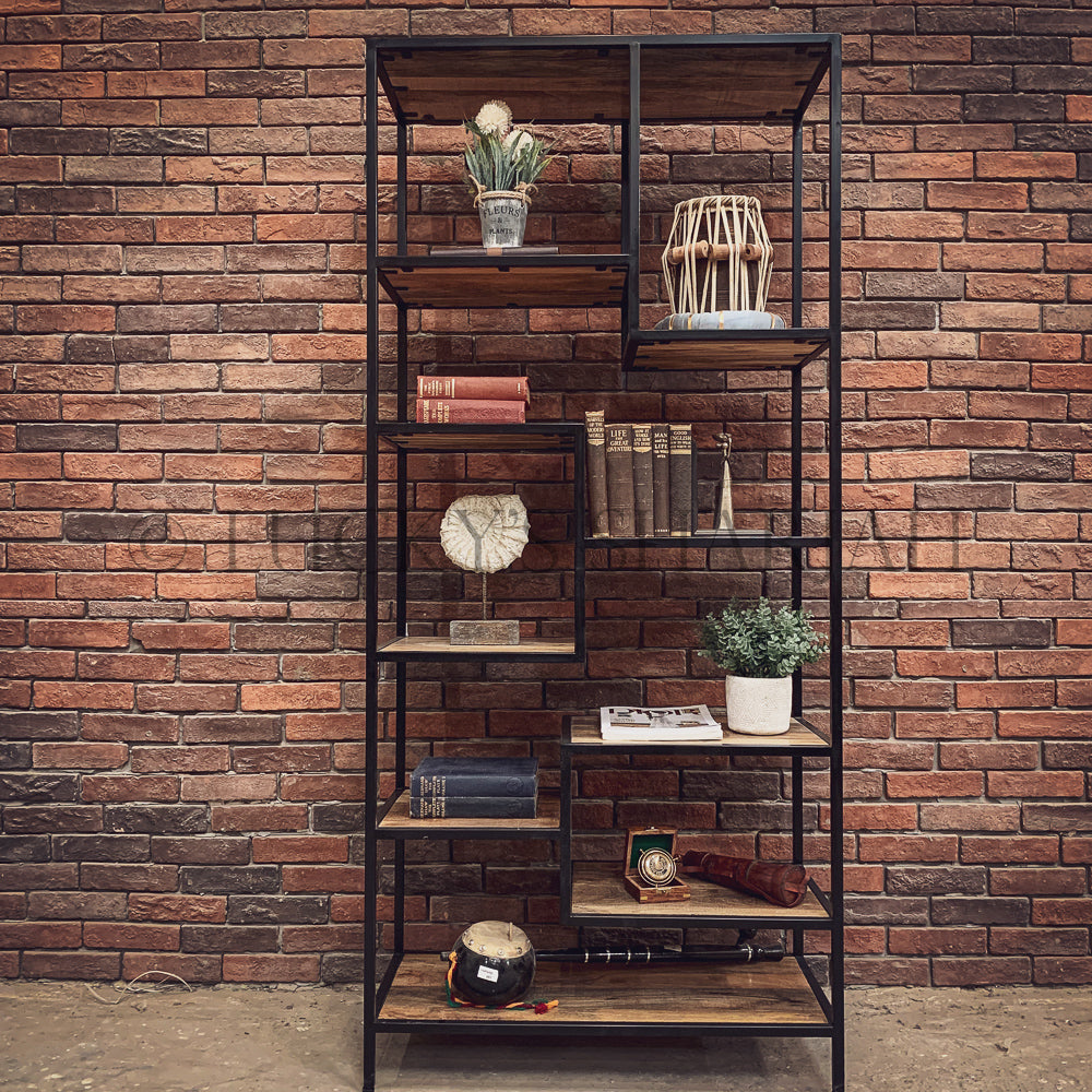 Staggered IW bookshelf | Lucky Furniture & Handicrafts.
