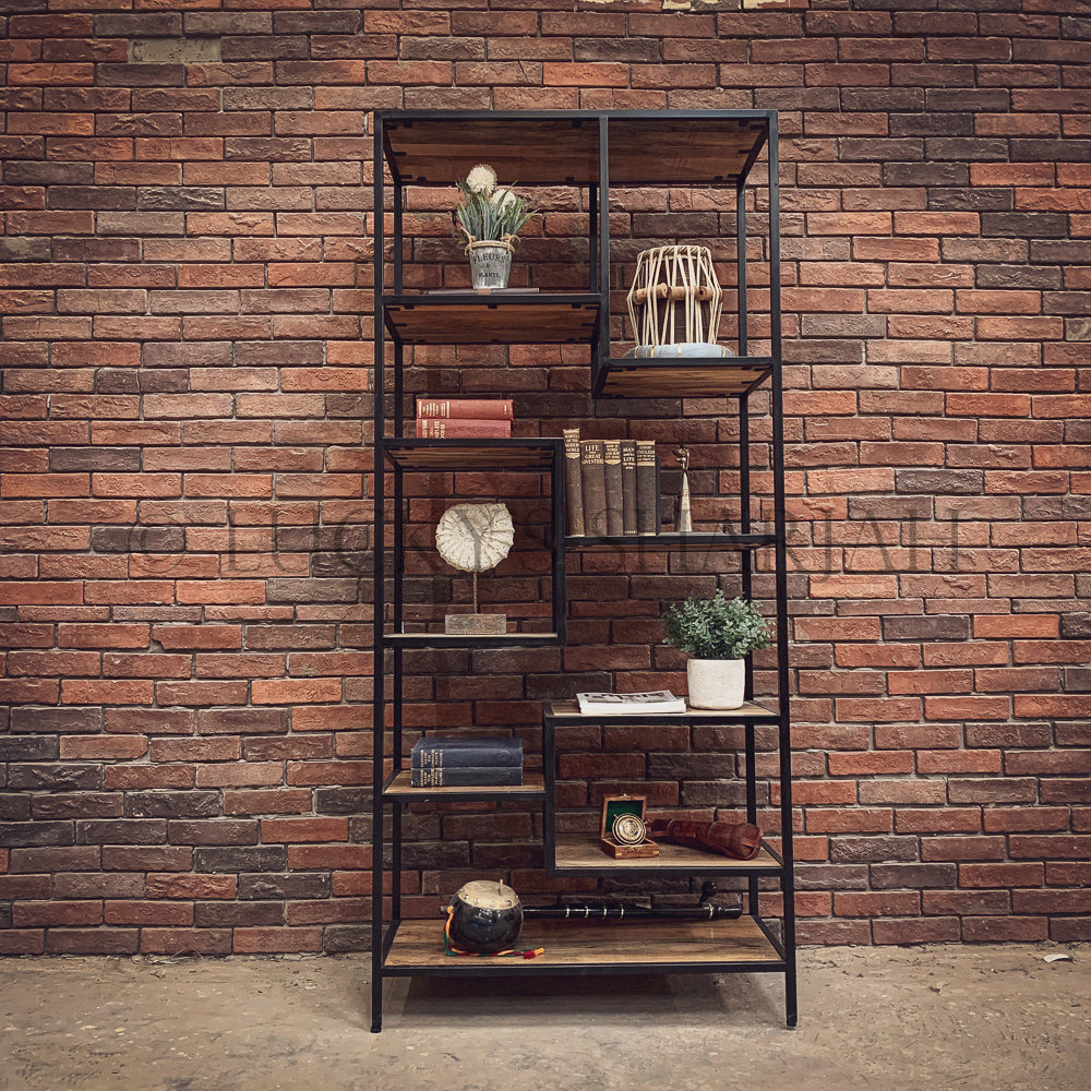 Staggered IW bookshelf | Lucky Furniture & Handicrafts.