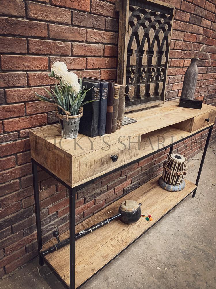 2 Draw Console Minimalist | Lucky Furniture & Handicrafts.