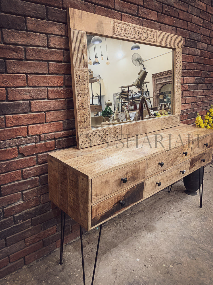 Mango wood Multi drawer console | Lucky Furniture & Handicrafts.