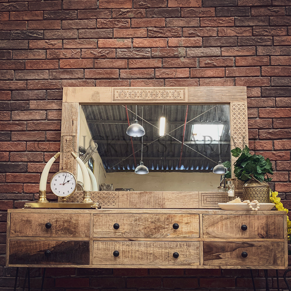 Mango wood Multi drawer console | Lucky Furniture & Handicrafts.