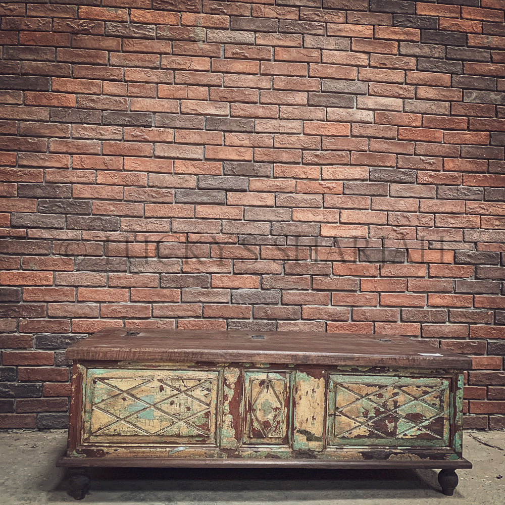 Vintage Wooden Green "Petti" | Lucky Furniture & Handicrafts.