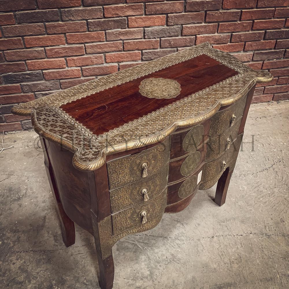Brass inlay Drawchest | Lucky Furniture & Handicrafts.