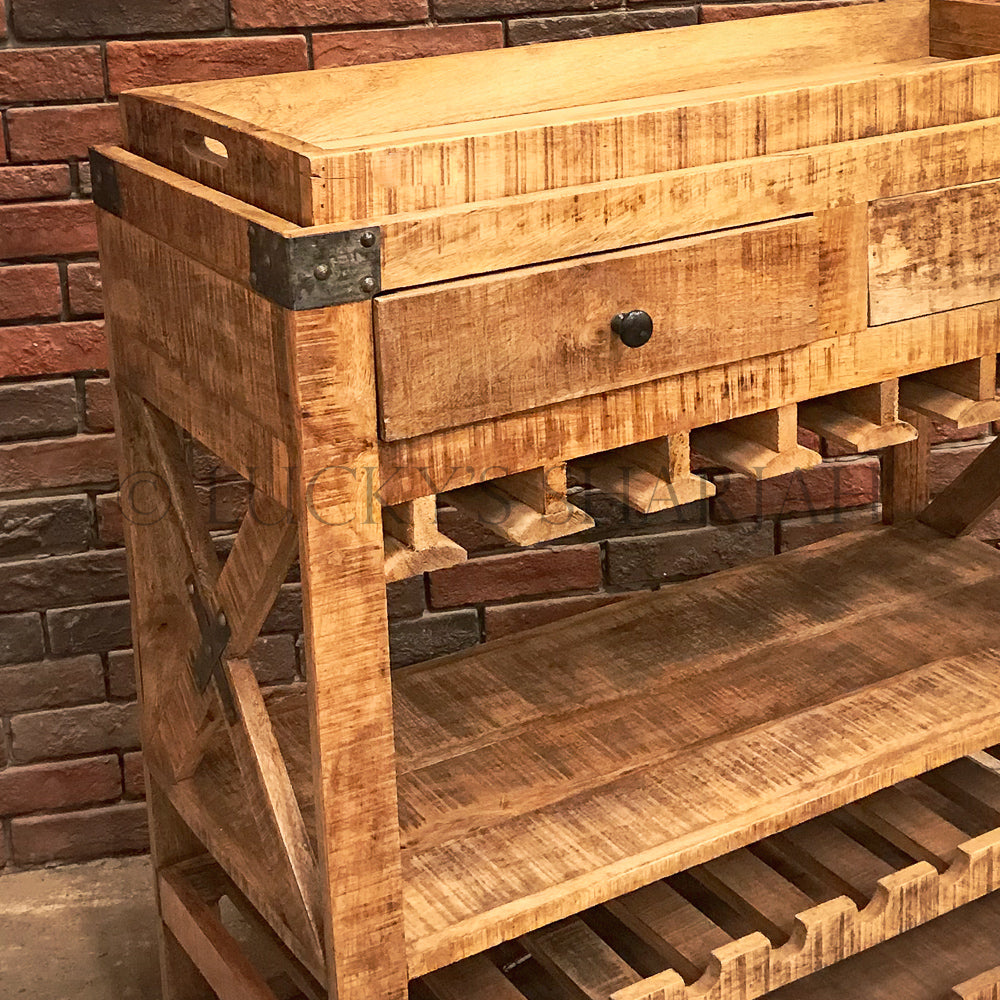 Industrial Bar trolley | Lucky Furniture & Handicrafts.