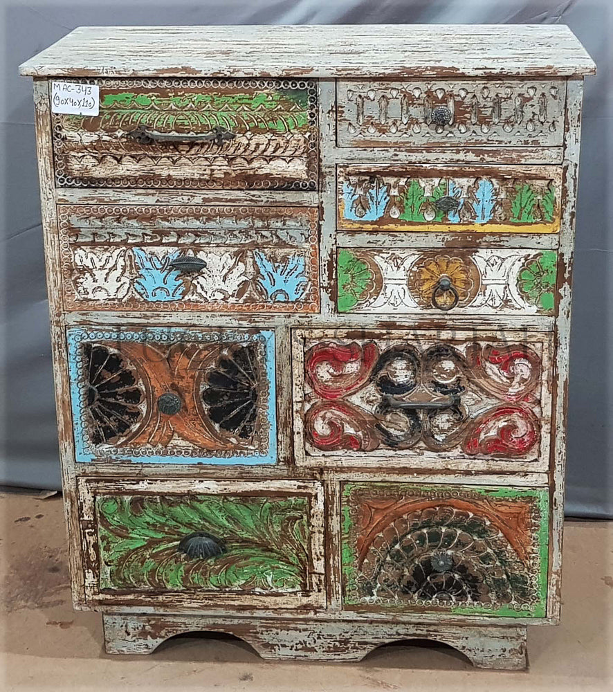 Mix carved Design Drawchest | Lucky Furniture & Handicrafts.