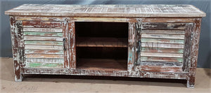 Recycle Shutter Design Tv Stand | Lucky Furniture & Handicrafts.