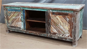 Recycle design 2 door Tv Stand | Lucky Furniture & Handicrafts.