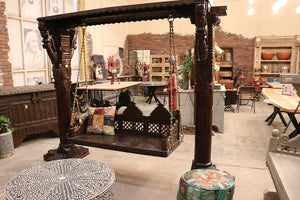 Heavy Carved Wooden swing | Lucky Furniture & Handicrafts.