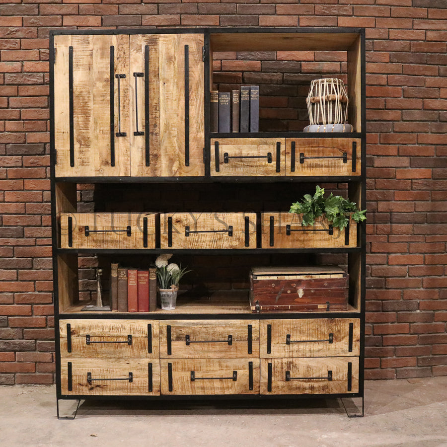 Industrial organization Bookshelf IW | Lucky Furniture & Handicrafts.