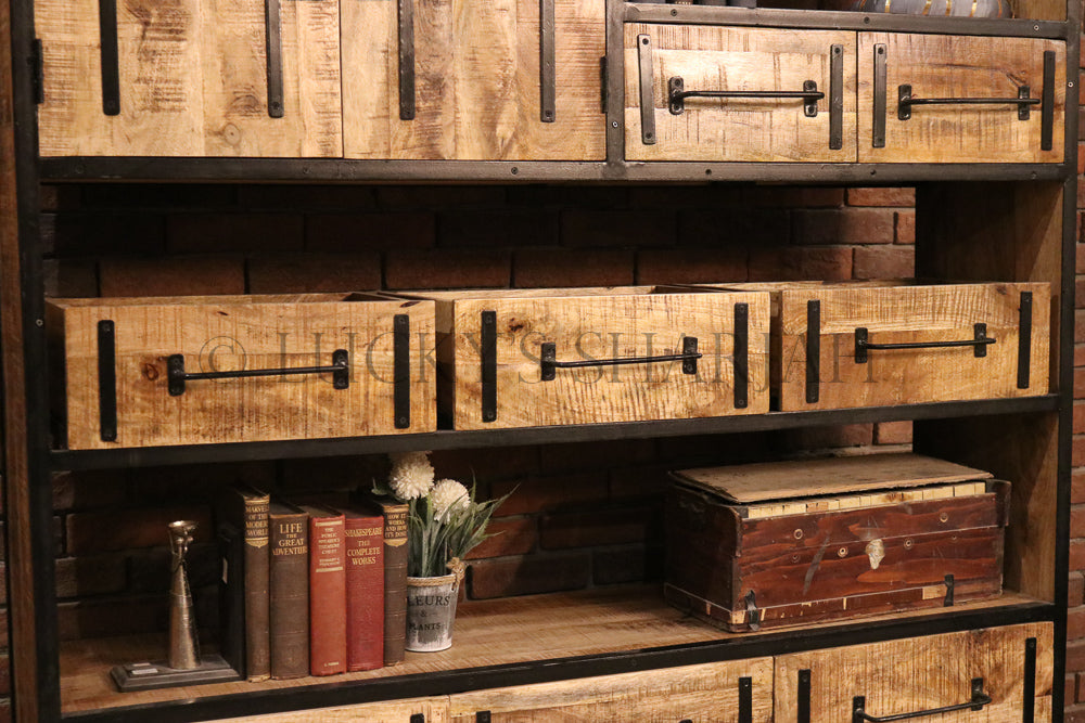 Industrial organization Bookshelf IW | Lucky Furniture & Handicrafts.