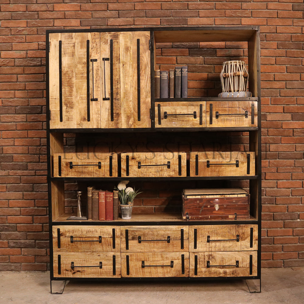 Industrial organization Bookshelf IW | Lucky Furniture & Handicrafts.
