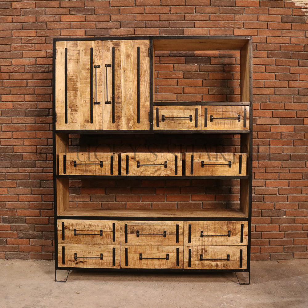 Industrial organization Bookshelf IW | Lucky Furniture & Handicrafts.