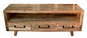 Wooden 3 draw Tv stand | Lucky Furniture & Handicrafts.