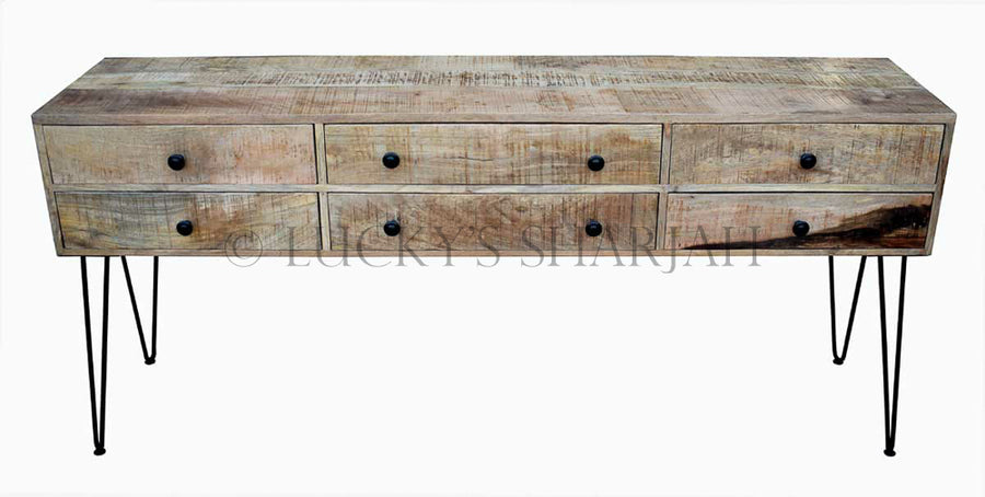 Mango wood console with multiple drawer | Lucky Furniture & Handicrafts.