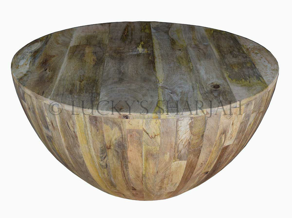 Wooden Round Coffee table | Lucky Furniture & Handicrafts.