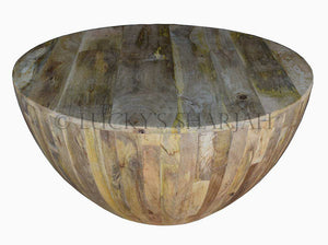 Wooden Round Coffee table | Lucky Furniture & Handicrafts.