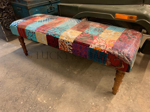 Bohemian Patchwork Stool | Lucky Furniture & Handicrafts.