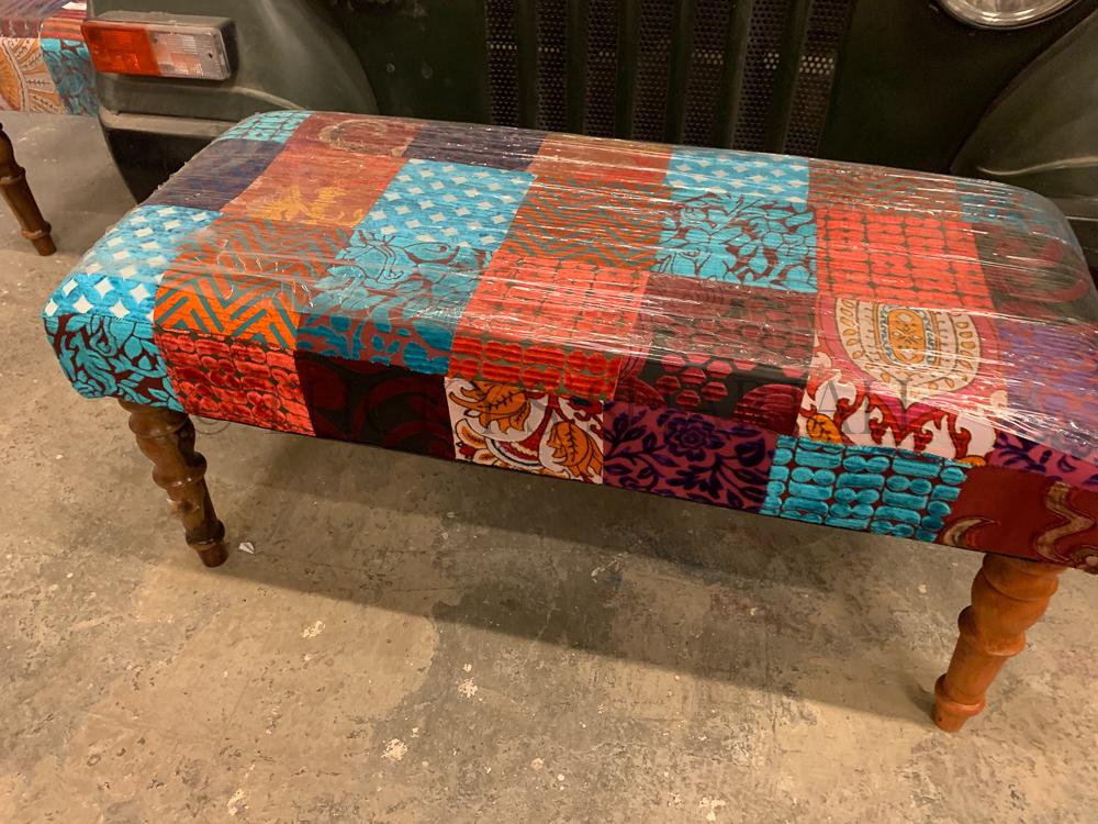 Bohemian Patchwork Stool | Lucky Furniture & Handicrafts.