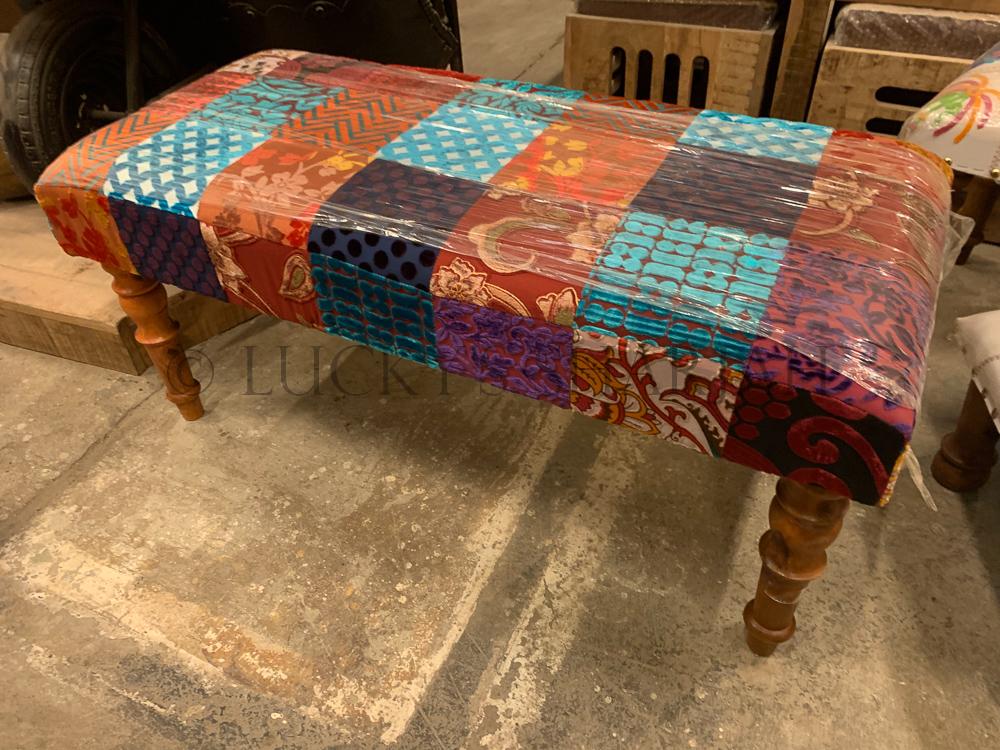 Bohemian Patchwork Stool | Lucky Furniture & Handicrafts.