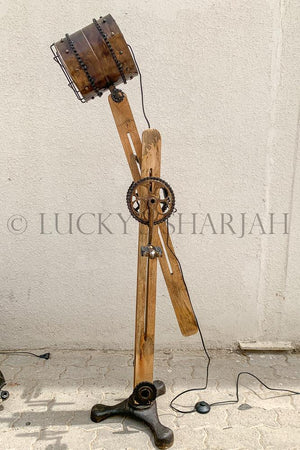 Adjustable Wooden Industrial Lamp | Lucky Furniture & Handicrafts.