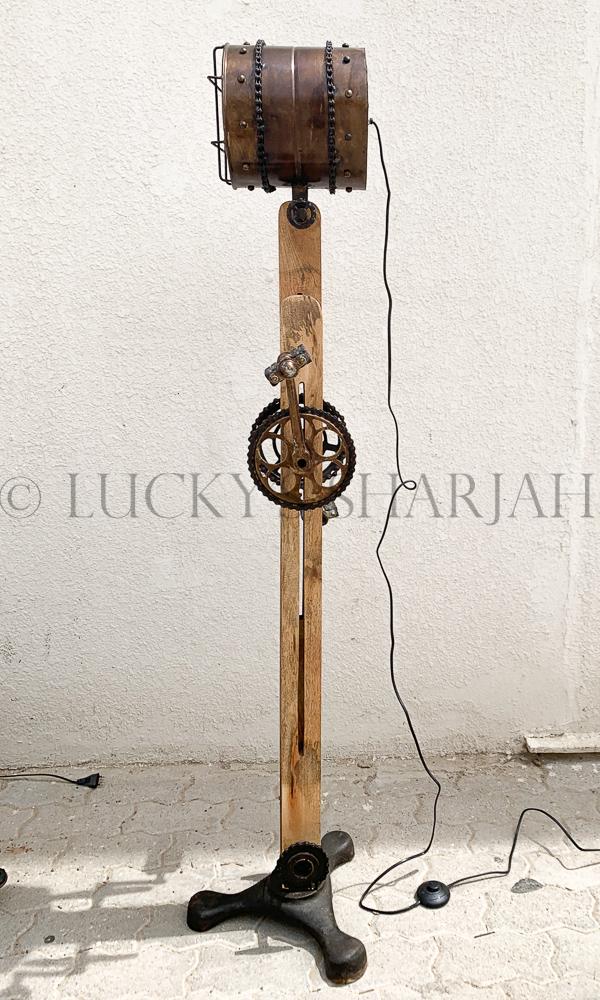 Adjustable Wooden Industrial Lamp | Lucky Furniture & Handicrafts.