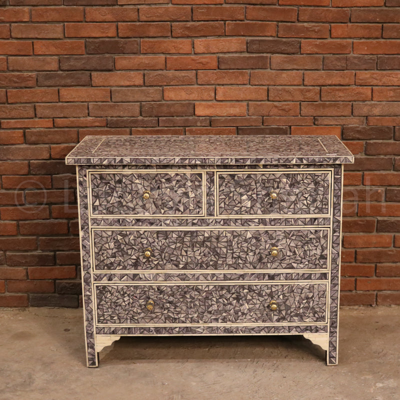 Mosaic Bone Inlay Draw Chest | Lucky Furniture & Handicrafts.