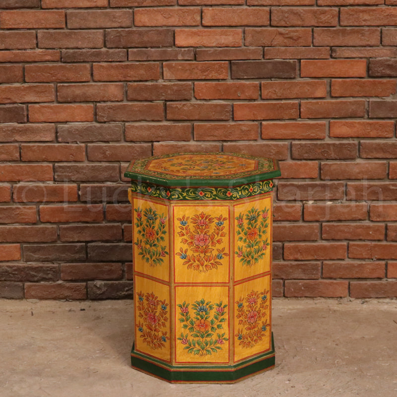 Traditional Motif Hand Painted Trunk | Lucky Furniture & Handicrafts.