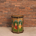 Radha Krishna Hand Painted Trunk | Lucky Furniture & Handicrafts.