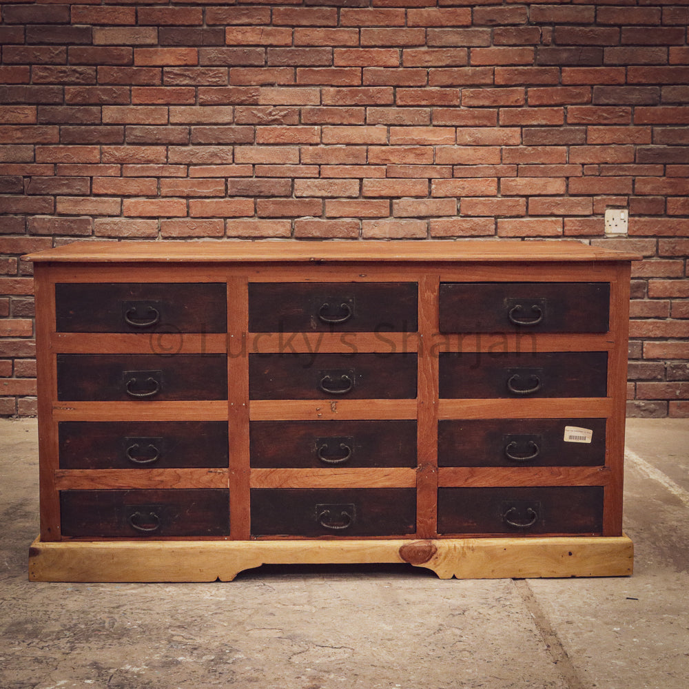 Vintage Postmaster Organization Drawchest | Lucky Furniture & Handicrafts.
