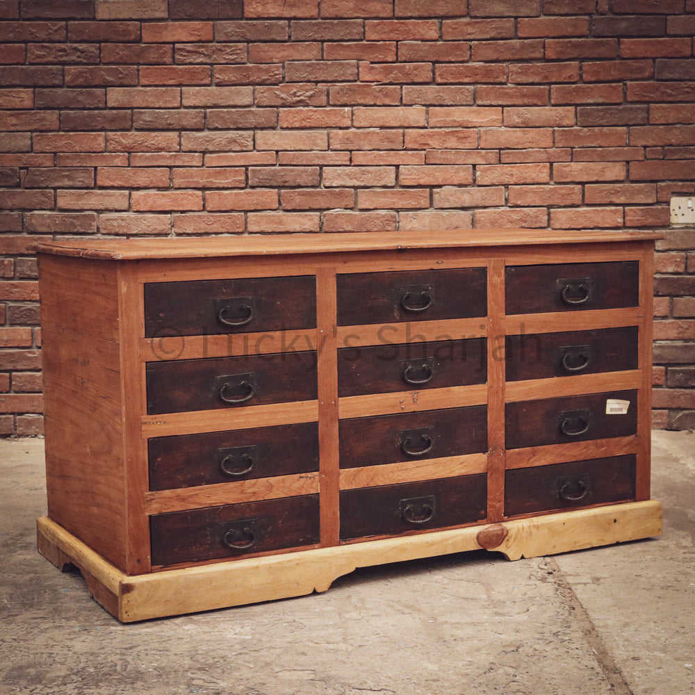 Vintage Postmaster Organization Drawchest | Lucky Furniture & Handicrafts.