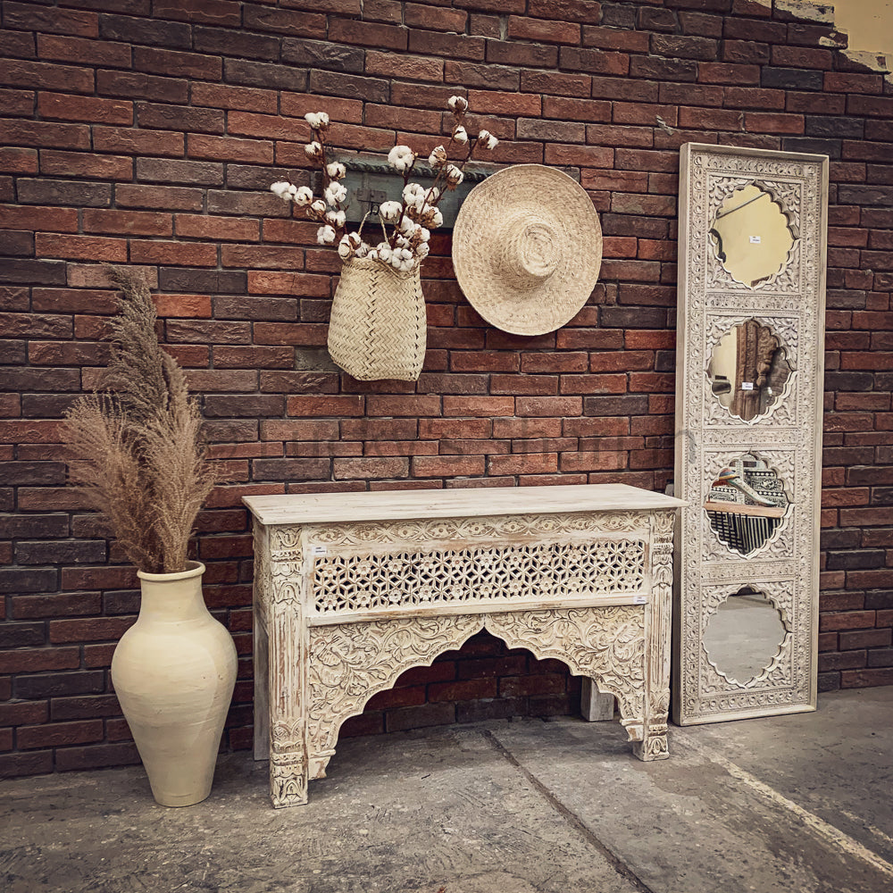 Mehrab design carved console | Lucky Furniture & Handicrafts.