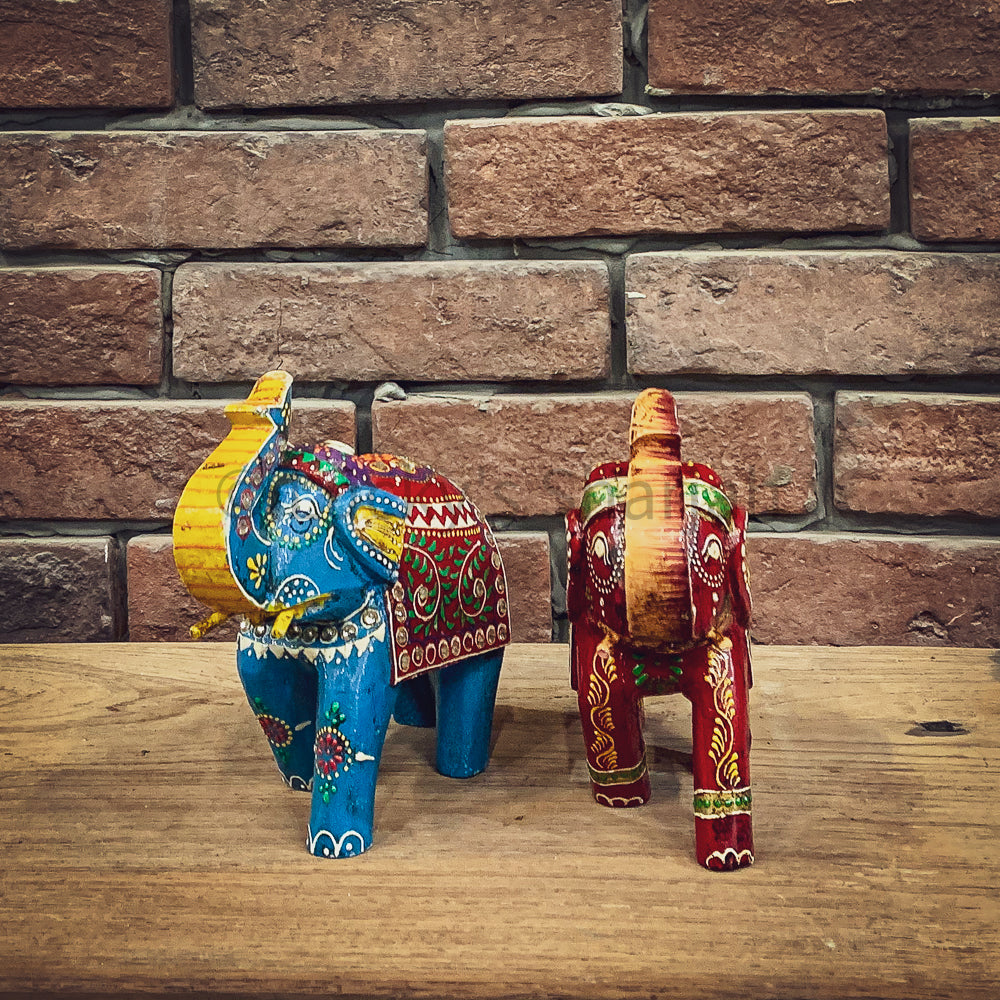 Handpainted Elephant | Lucky Furniture & Handicrafts.
