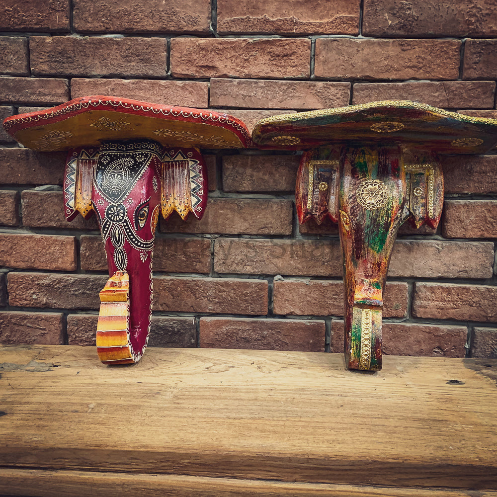 Elephant wall decor shelf | Lucky Furniture & Handicrafts.