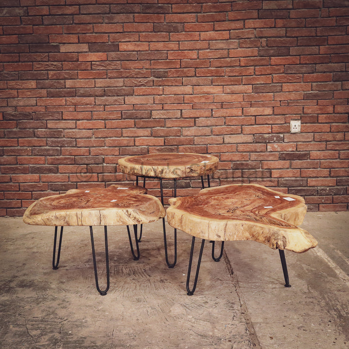 Live Edge Log tables | Lucky Furniture & Handicrafts.