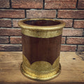 Brass inlay bin | Lucky Furniture & Handicrafts.