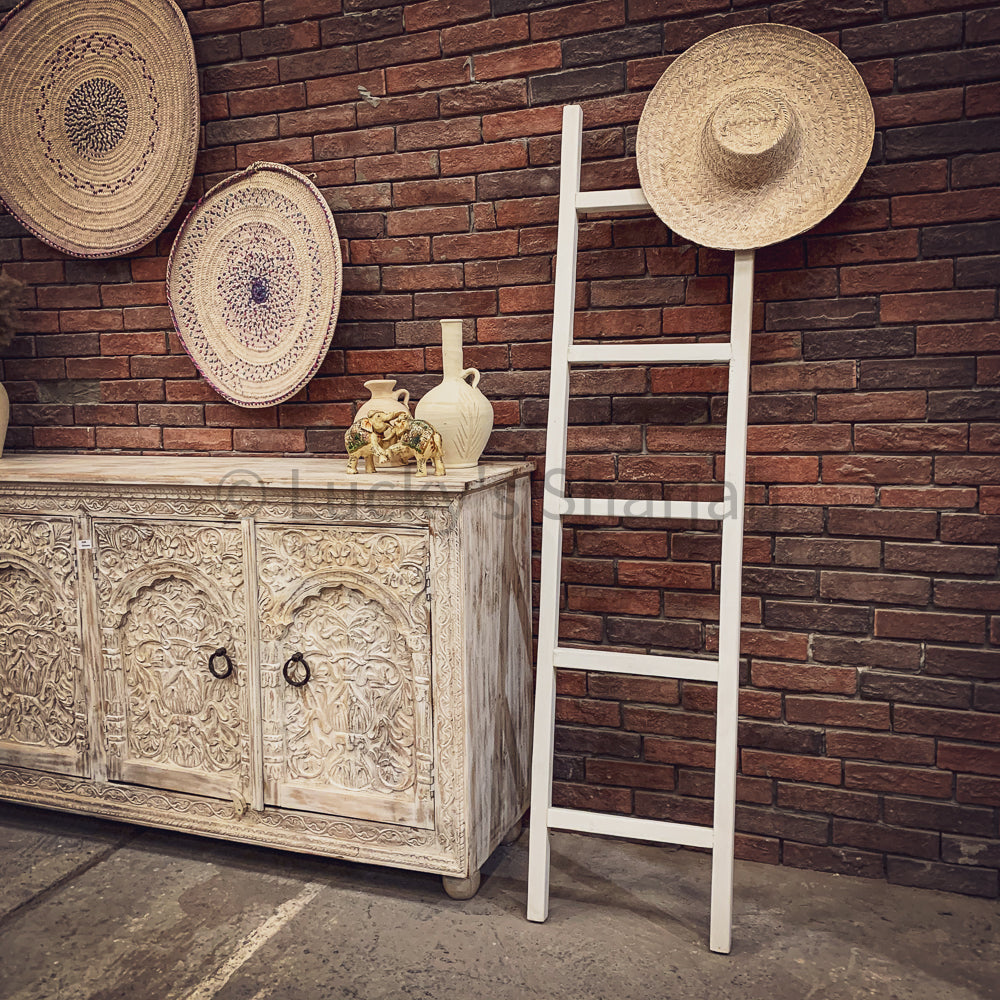 Heavy Carved Mehrab Design 4 door sideboard | Lucky Furniture & Handicrafts.