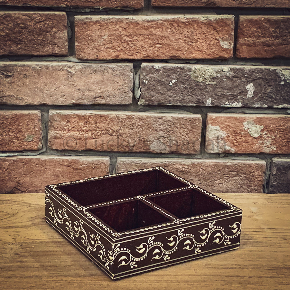 Handpainted sectional tray | Lucky Furniture & Handicrafts.
