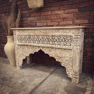 Mehrab design carved console | Lucky Furniture & Handicrafts.