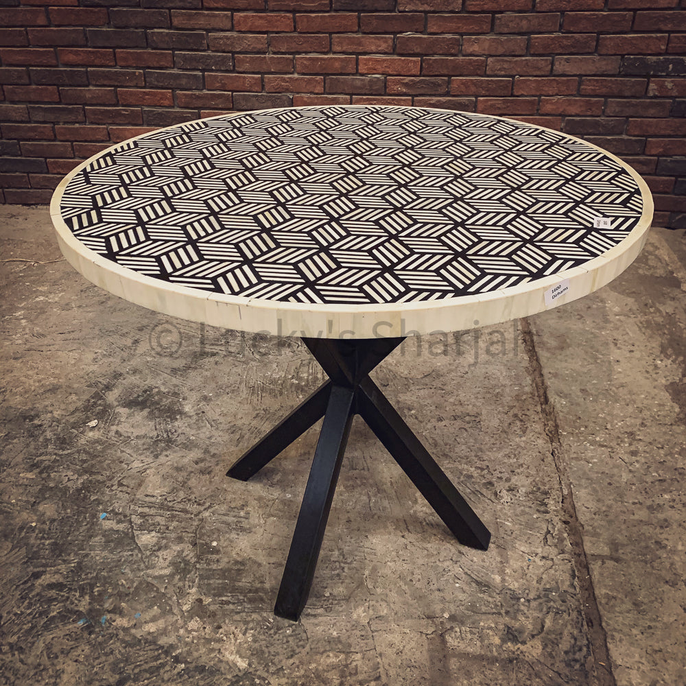 Bone Inlay Geometric Table | Lucky Furniture & Handicrafts.