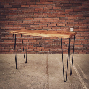Acacia Live Edge Wood hairpin console | Lucky Furniture & Handicrafts.